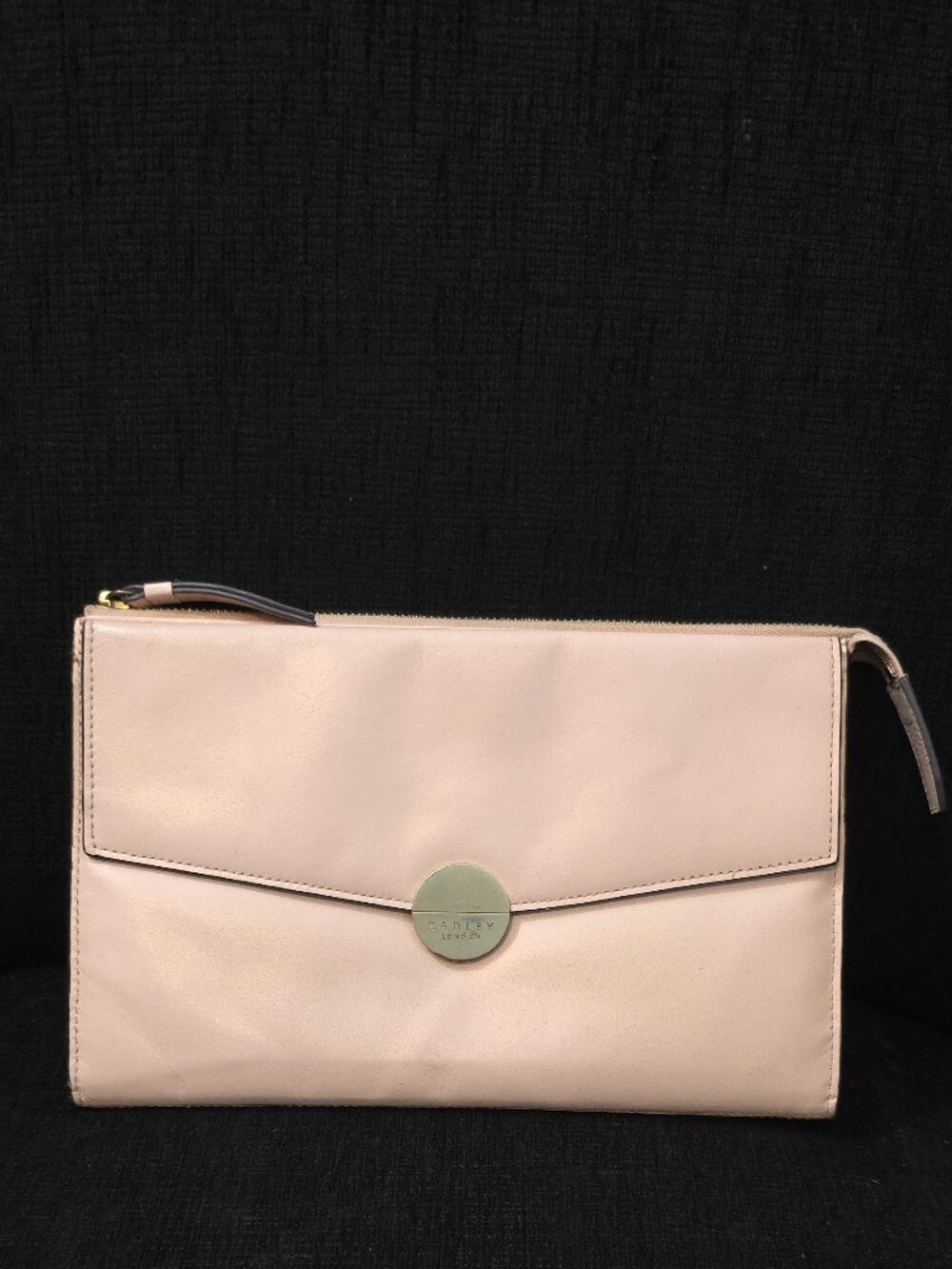 Radley London Soft Pink Leather Clutch Bag